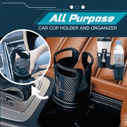 Other Kitchen Dining Bar Drink Holder In Car All Purpose Car Cup Holder 2 IN 1 Multifunctional Vehiclemounted Stand Water Cup Drink Bottle Organizer 221124