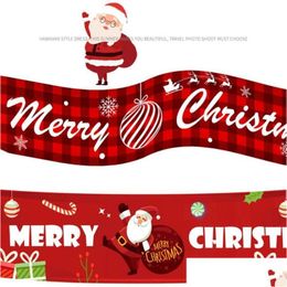 Christmas Decorations Christmas Decorations Merry Banner For Home Outdoor Store Flag Pling 2022 Year Navidad Natal Bannerchristmas D Dhhir