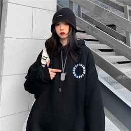 Women's Hoodies 2022 Spring Sweatshirt Men And Women Hooded Thin Ins Harajuku Trend All-match Top Student Loose Jacket Plus Size