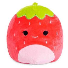 21Cm Strawberry Cushion Sofa Cushion Plush Stuffed Fruit Cuddle Toys Accessories Cuddles Cow Bat Animal Cuddles Birthday Gifts J220729