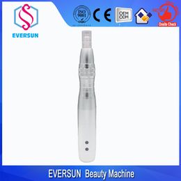 Home beauty microneedling pen with led lights cartridges combined electroporation electric wireless dermapen price