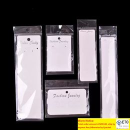 Jewelry Gift Bag Packaging Displays Paper Card For Pendant necklaces Bracelets Dangle Earrings Jewelry Set in Bulk
