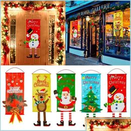 Christmas Decorations Christmas Decorations 2023 Door Hanging Banner Faceless Doll Merry Tree For Home Xmas Ornaments Pendant Navida Dhvwx