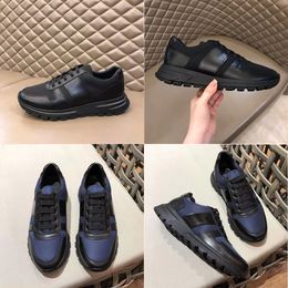 Luxurys Designers Men Shoes Prax 01 Couro e Tecido Técnico Tênis Couro de Bezerro Vintage Mesh Runner com caixa 296