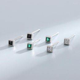 Stud Earrings WPB 925 Sterling Silver Lace Square Diamonds High Carbon Ladies Luxury Jewellery Party Gifts