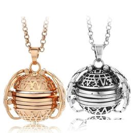 Lockets Diy Fold P O Locket Necklace Openable Ball Live Memory Pendant Sier Gold Necklaces Fashion Jewellery 380177 Drop Delivery Penda Dhzoc