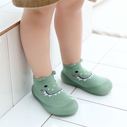 First Walkers Baby shoes with soft rubber cute animal cotton baby girl boy floor sock spring autumn antislip first walkers 221124