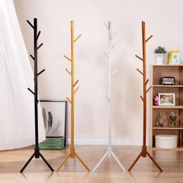 Clothing Storage Contracted Wooden Clothes Rack Stand Living Room Furniture Vertical Easy To Remove Hat Bedroom Organiser Home
