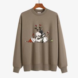 Women's Hoodies Sweatshirts Wine Christmas Snowman Custom Casual Sweatshirt Personalised Shirt Pattern Or Text You Want 221124