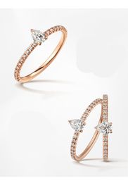 amond ring gold designer jewlery engagement wedding rings for women luxury Rose