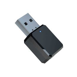 USB Wireless Bluetooth 5.1 3.5mm Audio Receiver Bluetooth Audio Adapter Receiver Dual Output with Built-in Microphone