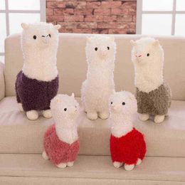 6 Colors Cute Animals Plush Doll 25Cm Beautiful Alpaca Stuffed And Plush Toys Soft Cotton Plush Toys ldren Birthday Christmas Gifts J220729