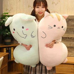 1Pc 60100Cm Giant Super Cuddly Rabbit Bear Elephant Dog Cuddle Soft Cartoon Cute Soft Stuffed Doll Baby Pillow Gift J220729