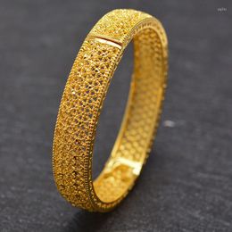 Bangle Wando Dubai Kuwait Luxury Gold Colour Jewellery Bangles For Girl Friend Ethiopian African Women Bracelet Party Wedding Gifts