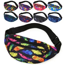 Waist Bags men holographic waist bag sport run fanny pack crossbody fashion chest phone purse multifunction belt bum 221124