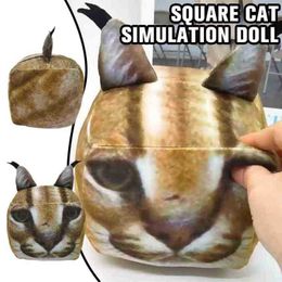 Increase A Floppa Cuddly Pillow 19Cm Simulation Cat Pop Cartoon 3d Pillow Soft Filled Anime Games Toys Home decor Dakimakura J220729