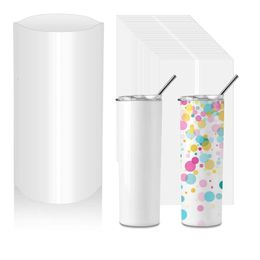 Other Kitchen Dining Bar 100 pcs 5x10 Inch Shrink Wrap Sleeves for 20 oz Sublimation Tumbler Mugs Durable High Temperature Resistance Easy to Use 221124