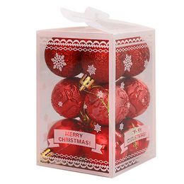 Christmas Decorations 12x Tree Balls 12x8x8cm Xmas Home Decor Glitter Baubles Party Wedding Ornaments In Stock Drop 221123