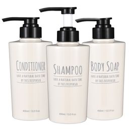 Liquid Soap Dispenser 3pcs/set Bottle Bathroom Shampoo Large-capacity Press Type Lotion Body Empty Set 221124