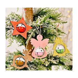Christmas Decorations Christmas Decorations 2022 Wooden Pendants Wood Craft For Home Diy Kids Gifts Xmas Tree Hanging Year Decor Dro Dh8Bk