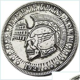 Arts And Crafts Arts And Crafts Hb31 Hobo Morgan Dollar Skl Zombie Skeleton Copy Coins Brass Craft Ornaments Home Decoration Accesso Dhk2L