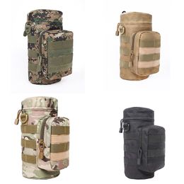 Other Kitchen Dining Bar Travel Tool Kettle Set Outdoor Tactical Military Molle System Water Bags Bottle Holder EDC Multifunctional Bottle Pouch 221124