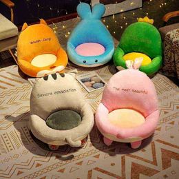 2 Sizes Soft Corgi Rabbit Cat Whale Cactus Cushion Animal Seat Cushion Stuffed Plush Sofa Indoor Floor Chair Decor Winter gift J220729