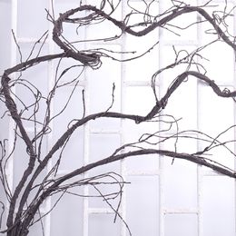 Faux Floral Greenery 300cm Artificial Fake Plants Tree Twigs Cherry Branches Liana Wall Hanging Rattan Trunk Flexible Vines Wedding Garden Decoration 221124