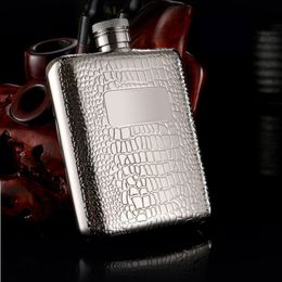 Hip Flasks Portable stainless steel 304 hip flask 6oz mini metal whiskey pot 170ml alcohol container whiskey flask name brand honest 221124