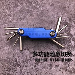 EDC mountain bike combination repair tool EDC riding multi-function folding hexagonal wrench tool