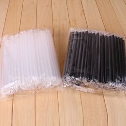 Other Kitchen Dining Bar 100Pcs Bubble Tea Straw 11mm Wide Plastic Drinking Straws BPA Free Disposable Reusable for Boba Milkshake Smoothie Slushie Juice 221124