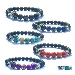 Beaded Faucet Ball Bracelet Men And Women Simple Essential Oil Diffusion Yoga Jewelry Drop Delivery Bracelets Dhw0Z