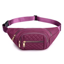 Waist Bags Womens Oxford Cloth Waterproof Belt Designer Crossbody Chest Female Fashion Fanny Pack Banana Hip Purse 221124