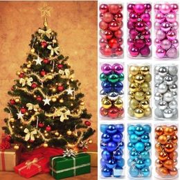 Christmas Decorations 38CM Ball Ornaments for Xmas Tree Hanging Bauble Pendant Drop Ornament Party Year 221123