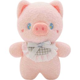 26Cm Cartoon Cute Pig and Teddy Bear Rabbit cken Plush Doll Beautiful Fully Filled Soft Animal Plush Toy Baby Kawaii Pillow J220729