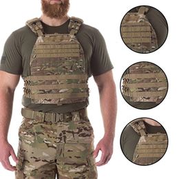 Men's Vests Training Military Tactical For MenWomen Plate Body Armor Combat Army Chest Rig Assault Molle Airsoft 221124