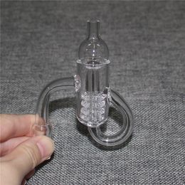 Smoking Diamond Knot Loop Recycler Quartz Bangers Domeless Quartz Banger Nails Male Female 10mm 14mm 18mm for Bong