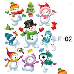 Christmas Decorations Christmas Decorations Year 2022 Decoration Sticker Window Glass Xmas Diy Electrostatic Santa Ornament Gifts Na Dhdgm