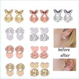 Charm Fourleaf Clover Earrings Aid Europe And America Simple Fashion Ear Hole Buckle Lifter New Drop Delivery Jewellery Dhgarden Dh51U
