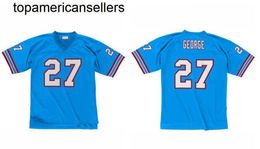 Stitched football Jersey 27 Eddie George 9 McNAIR 1997 retro Rugby jerseys Men Women Youth S-6XL