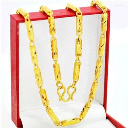 Pendant Necklaces T43 Fashion Parts Overlord Chain Jewellery Gold-Plated Men's Necklace 5mm Lantern