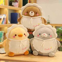 1Pc 40Cm Beautiful Seal Penguin Bear Pig Duck Cuddle Stuffed Soft Animal Cartoon Pillow Dolls For ldren Birthday Gifts J220729