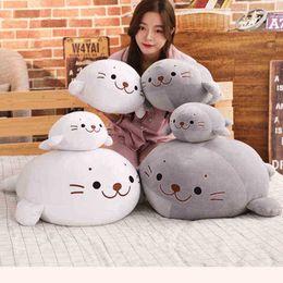 406080Cm Beautiful Sea World Animal Sea Lion Doll Sealing Cuddle Baby Sleeping Pillow Kids cuddles Gift For Girl Girlfriend J220729