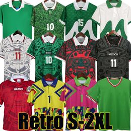 Retro1970 Mexico Blanco Soccer Jerseys 83 86 94 95 97 98 2006 Hernandez H.Sanchez Football Shirt Luis Garcia Campos J.Campos Ancient Maillot Marquez 2010 Men Kids Kits