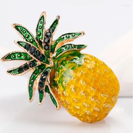 Brooches High-end Exquisite Creative Fashion Fruit Brooch All-match Summer Small Fresh Oil Dripping Pineapple Corsage