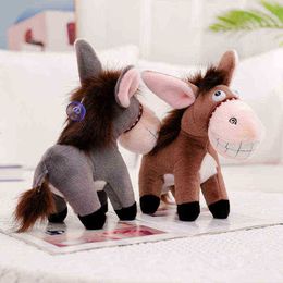 22Cm Cute Simulation Donkey Doll Plush Toy Cartoon Soft Peluche Plush Cuddle For Boy Baby Sleepy Toy Beautiful Birthday Gift J220729