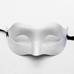 Halloween masquerade Party Black Mask Adult half face Party Men retro handsome holiday show
