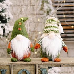 Christmas Decorations Christmas Decorations Soft Plush Gnome Pendant Toys Faceless Dwarf Doll Ornament Tree Home Decoration Year Gif Dh1Wd