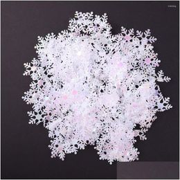 Christmas Decorations Christmas Decorations 600Pcs Snowflake Ornaments Slices Party Table Scatter Snow Pieces Xmas Holiday Winter Dr Dhmht