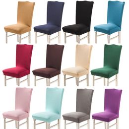 Chair Covers Colourful Office Seat 1 2 4 6 Set Stretch Protect For Dining Room Wedding Whosale Drop